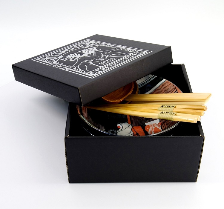 Ramen Set doppio in ceramica Geisha/Matsuri -Tokyo Design Studio